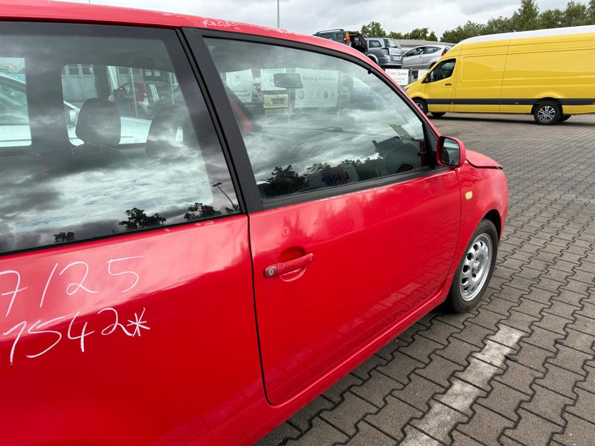 VW Lupo 6E 3L original Tür vorn rechts LP3G Flashrot Rohbau BJ99